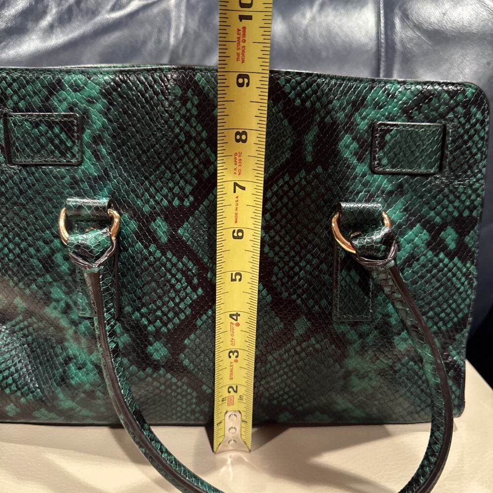 Michael Kors Hamilton python-embossed leather sat… - image 12